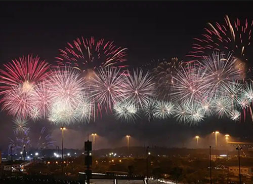 封丘县焰火晚会